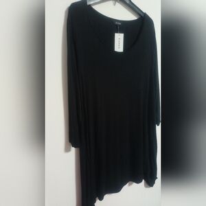 New Black Tunic Dress / 2X